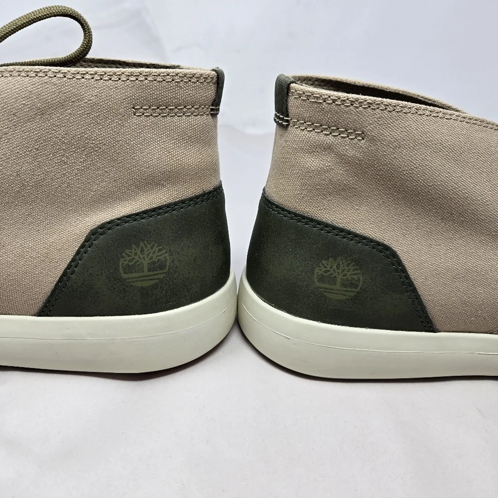 Timberland Men's Earthkeeper Chukka Boots Sz 11.5 Tan Canvas Green Ashwood Park